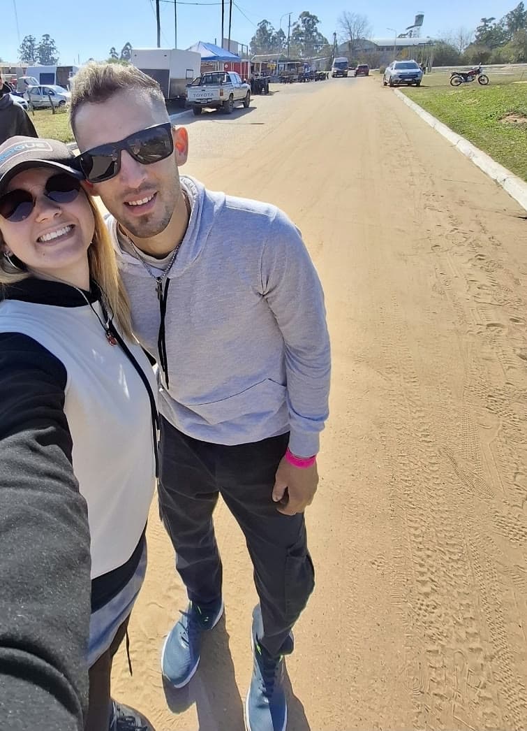 En la moto