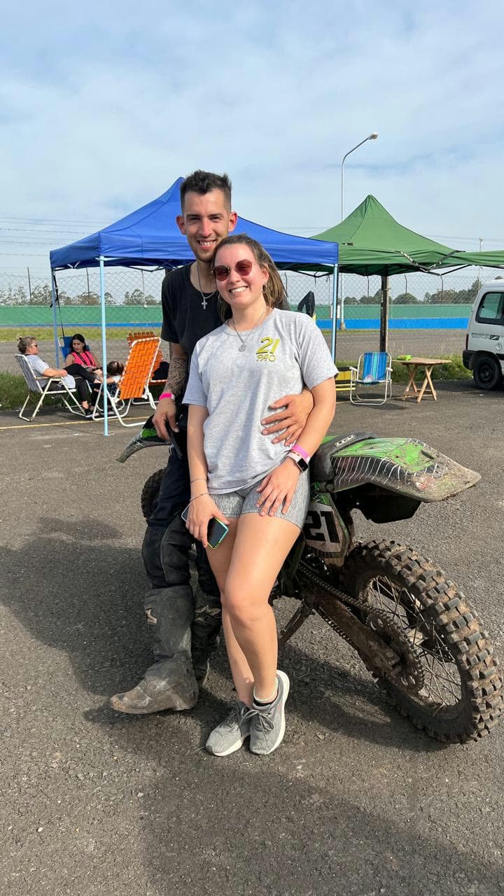 En la moto
