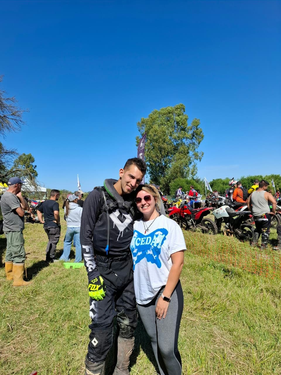 En la moto